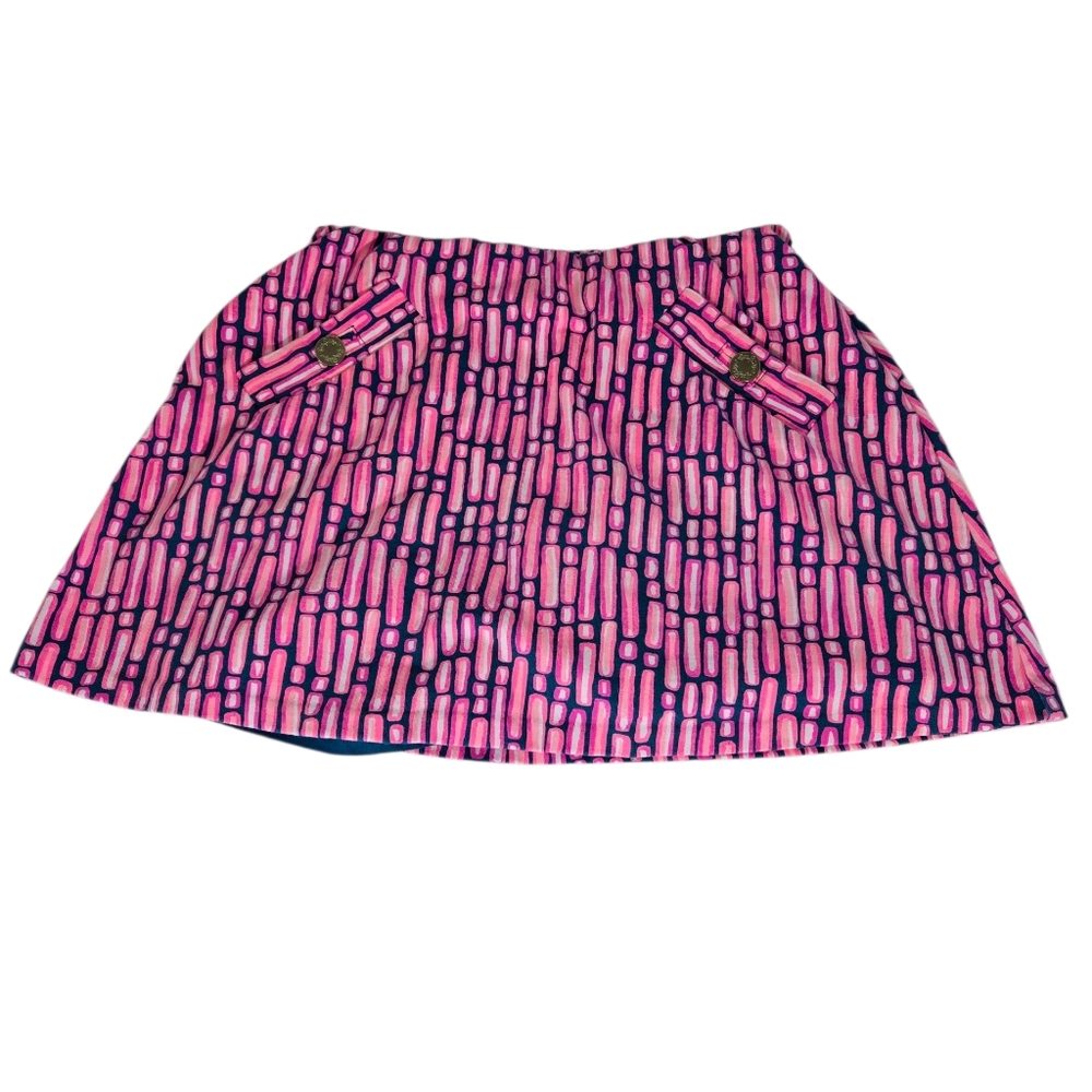 Lilly Pulitzer  Madison Stylish Pink Patterned Skort Sze XXS